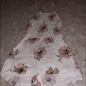 White Flower Romper